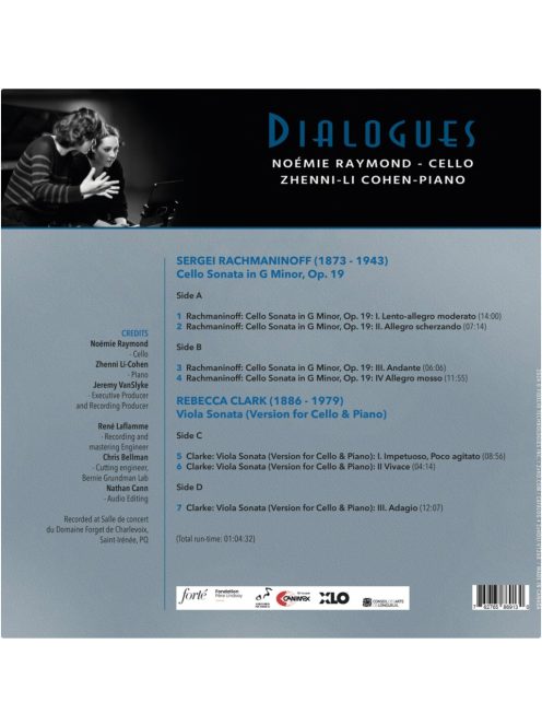 2XHD Noémie Raymond, Zhenni Li-Cohen DIALOGUES vinyl