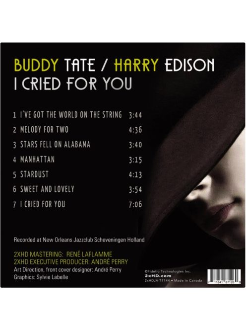 2XHD Buddy Tate / Harry Edison – I Cried For You mesterszalag