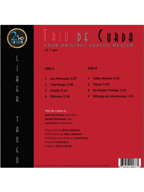 2XHD TRIO DE CURDA – LIBER TANGO vinyl